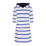 Sea Ranch Ronja Striped 3/4 Sleeve Sweat Dress Dresses / Shirts 1034 Pearl/Blue