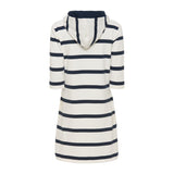 Sea Ranch Ronja Striped 3/4 Sleeve Sweat Dress Dresses / Shirts 1073 Pearl/Dark Navy