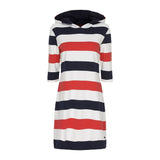 Sea Ranch Ronja Striped 3/4 Sleeve Sweat Dress Dresses / Shirts 3083 True Red/Pearl/SR Navy