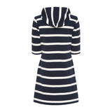 Sea Ranch Ronja Striped 3/4 Sleeve Sweat Dress Dresses / Shirts 4005 Dark Navy/Pearl