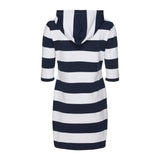 Sea Ranch Ronja Striped 3/4 Sleeve Sweat Dress Dresses / Shirts 4008 SR Navy/Pearl
