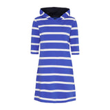 Sea Ranch Ronja Striped 3/4 Sleeve Sweat Dress Dresses / Shirts 4205 Blue/Pearl
