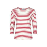 Sea Ranch Santi Striped Long Sleeve Tee Long Sleeve Tee 1010 Ecru/SR Red