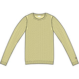 Redgreen Women Simone Cable Knit Knit 030 Yellow Pastel