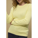 Redgreen Women Simone Cable Knit Knit 030 Yellow Pastel