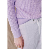Redgreen Women Simone Cable Knit Knit 082 Lavendel