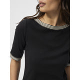 Redgreen Women Snee T-shirt Short Sleeve Tee 099 Black