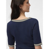 Redgreen Women Snee T-shirt Short Sleeve Tee 068 Navy