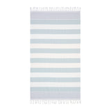 Sea Ranch Striped Beach Towel Towels 5066 White / Dusty Green