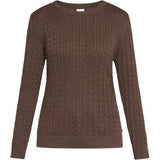 Redgreen Women Susan Cable strik Knit 429 Dark Brown Melange
