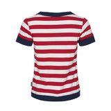 Sea Ranch Tonnere Striped Short Sleeve Tee Short Sleeve Tee 3004 SR Red/Pearl