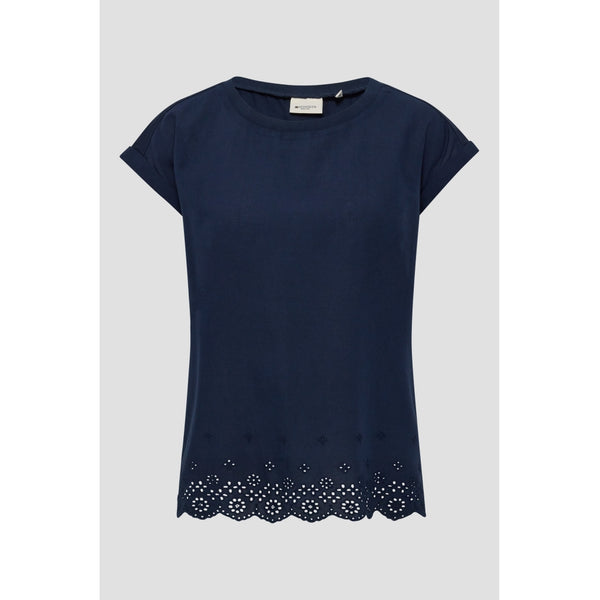 Redgreen Women Anetta Shirt Short Sleeve Tee 068 Navy