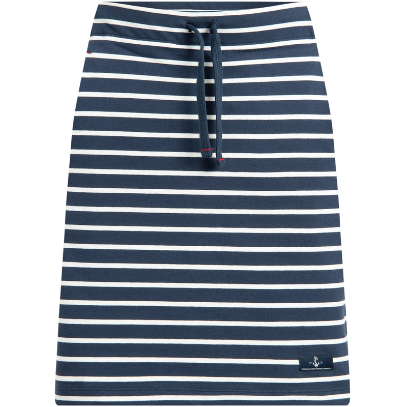 Sea Ranch Anjelica Striped Skirt Skirts 1079 SR Navy/Pearl Breton