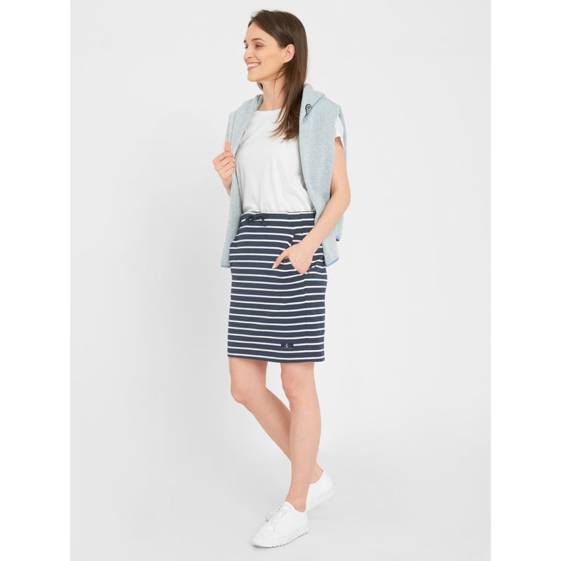 Sea Ranch Anjelica Striped Skirt Skirts 1079 SR Navy/Pearl Breton