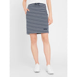 Sea Ranch Anjelica Striped Skirt Skirts 1079 SR Navy/Pearl Breton