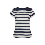 Sea Ranch Anny Tee Short Sleeve Tee 1006 Pearl/SR Navy