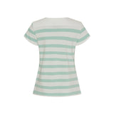 Sea Ranch Anny Tee Short Sleeve Tee 1108 Pearl / Mint Green