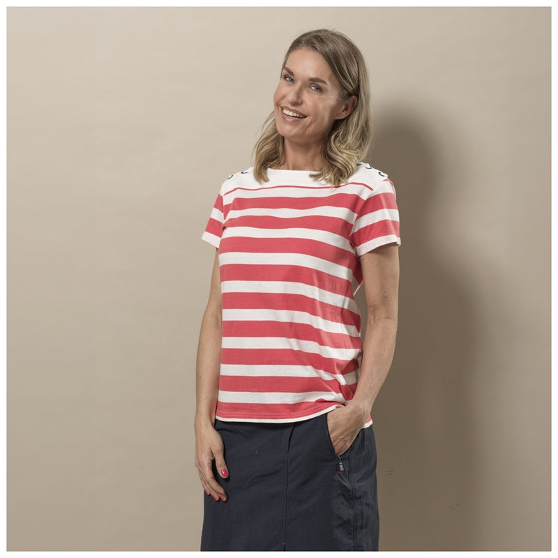 Sea Ranch Anny Tee Short Sleeve Tee 3104 Calypso Coral / Pearl