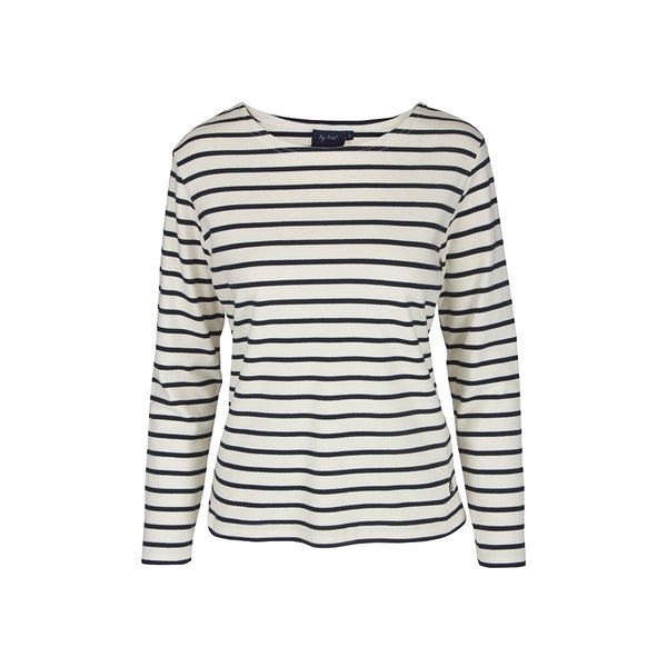 Sea Ranch Antibes Striped Long Sleeve Tee Long Sleeve Tee 1009 Ecru/SR Navy