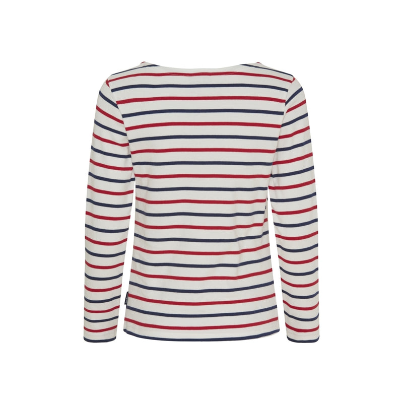 Sea Ranch Antibes Striped Long Sleeve Tee Long Sleeve Tee 1015 Pearl/SR Navy/SR Red