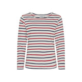 Sea Ranch Antibes Striped Long Sleeve Tee Long Sleeve Tee 1015 Pearl/SR Navy/SR Red