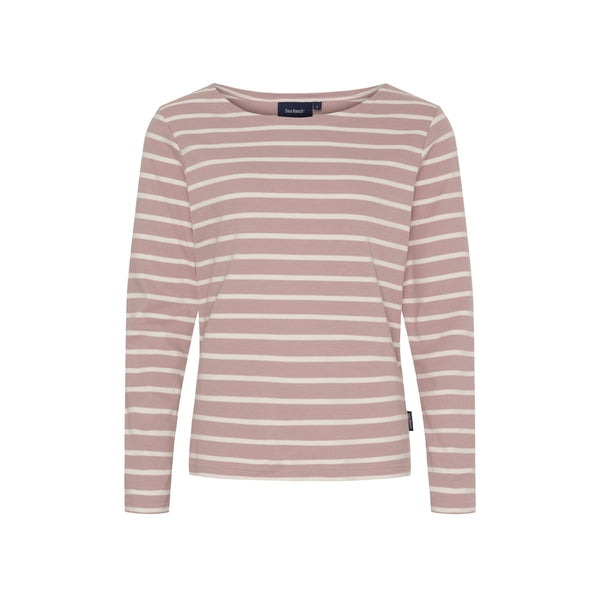 Sea Ranch Antibes Striped Long Sleeve Tee Long Sleeve Tee 3120 Woodrose / Ecru