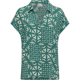 Redgreen Women Arndis Shirt Blouse 376 Mid Green