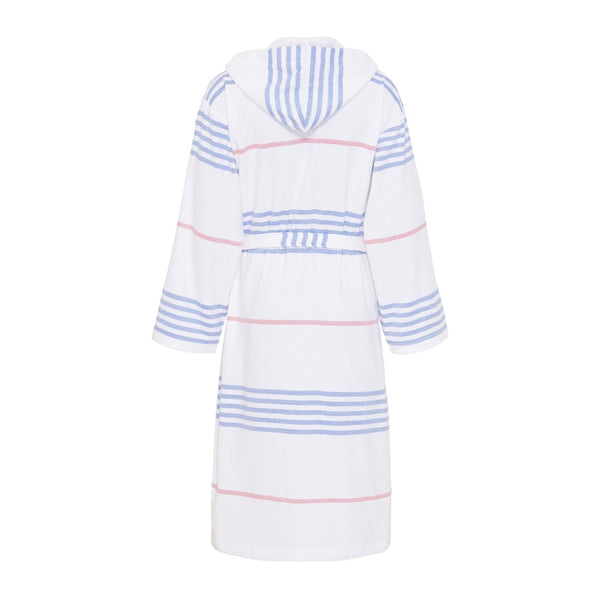 Sea Ranch Bathrobe Towels 1084 White/Federal Blue