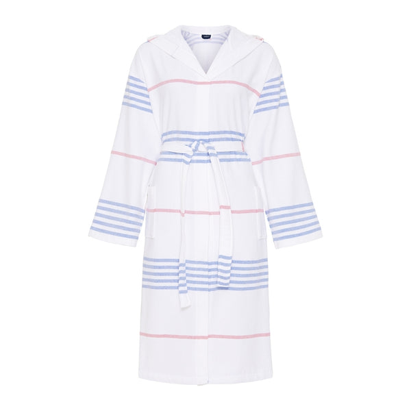 Sea Ranch Bathrobe Towels 1084 White/Federal Blue