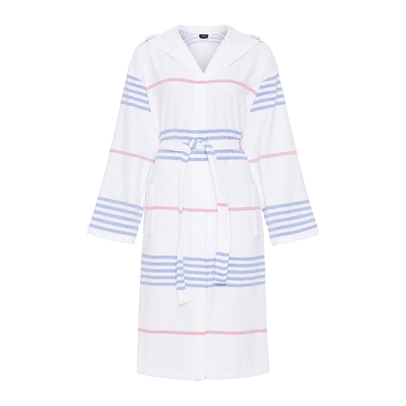 Sea Ranch Bathrobe Towels 1084 White/Federal Blue