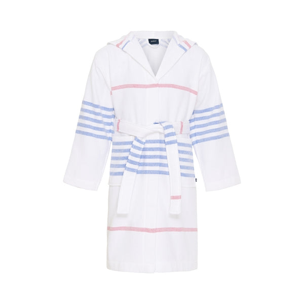 Sea Ranch Bathrobe Kids Towels 1084 White/Federal Blue