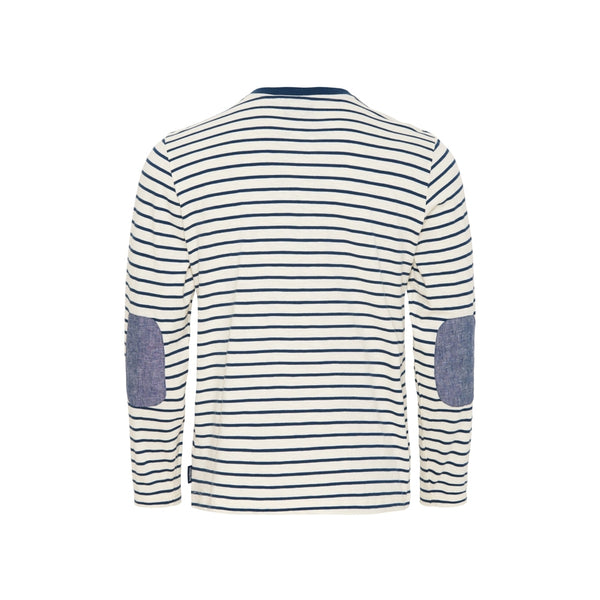 Sea Ranch Bernard T-shirt Long Sleeve Tee 4191 Ecru/Insignia Blue