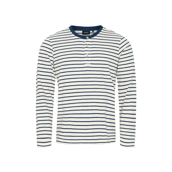 Sea Ranch Bernard T-shirt Long Sleeve Tee 4191 Ecru/Insignia Blue
