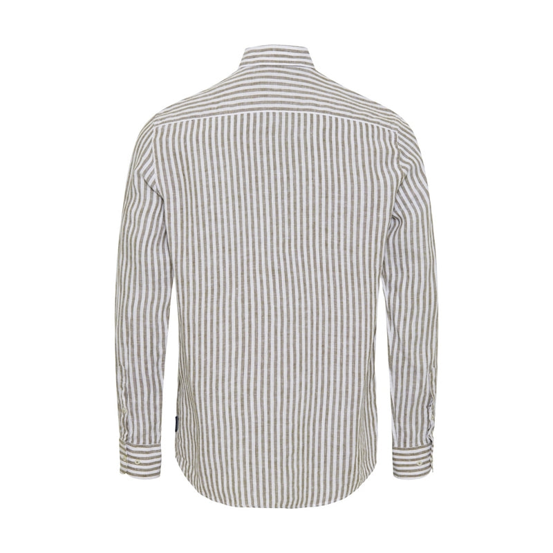 Sea Ranch Birger Striped Linen Shirt Shirts 1088 White / Sand