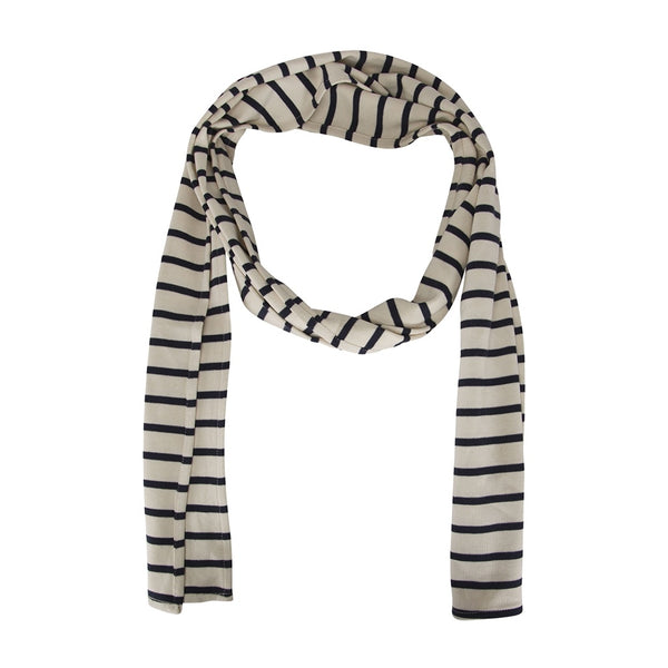 Sea Ranch Breton Striped Scarf Beanies 1009 Ecru/SR Navy