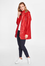 Sea Ranch Brooke Solid Raincoat Jackets and Coats 3000 SR Red