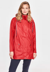 Sea Ranch Brooke Solid Raincoat Jackets and Coats 3000 SR Red