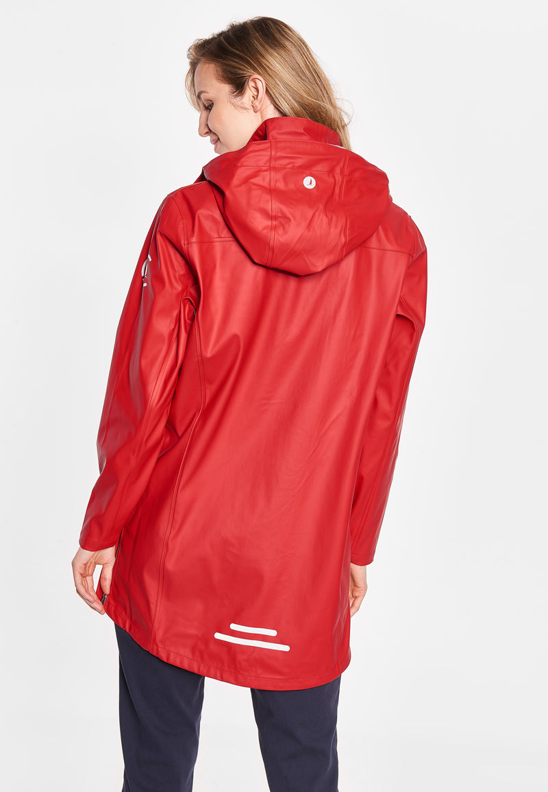 Sea Ranch Brooke Solid Raincoat Jackets and Coats 3000 SR Red