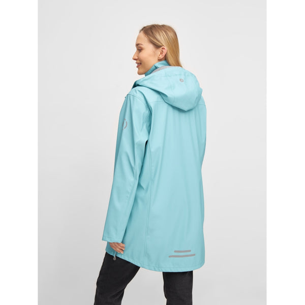 Sea Ranch Brooke Solid Raincoat Jackets and Coats 4094 Aqua Blue