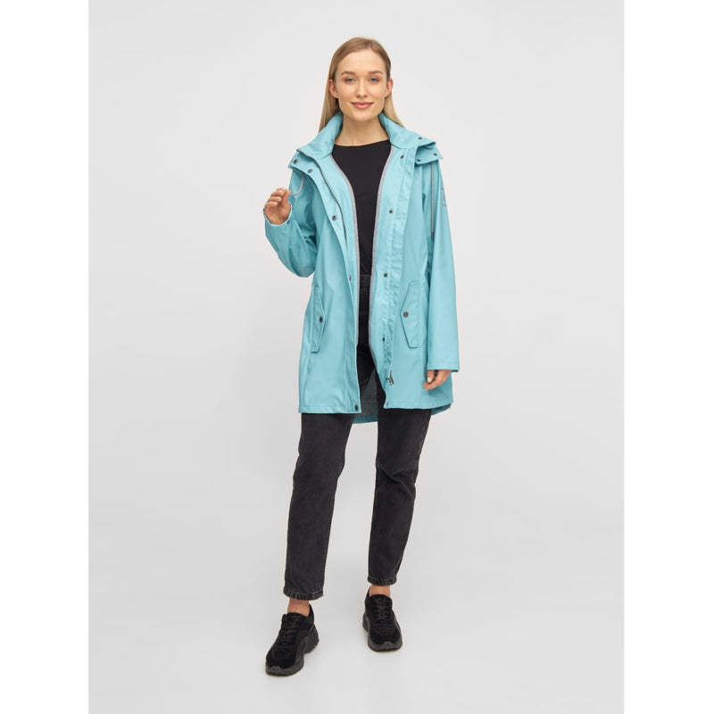 Sea Ranch Brooke Solid Raincoat Jackets and Coats 4094 Aqua Blue