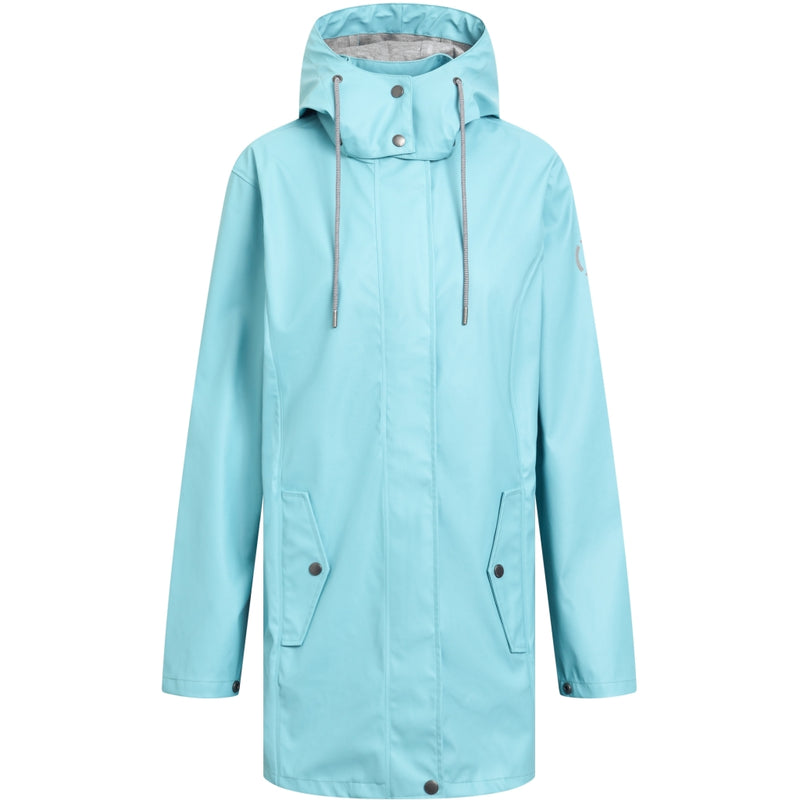 Sea Ranch Brooke Solid Raincoat Jackets and Coats 4094 Aqua Blue