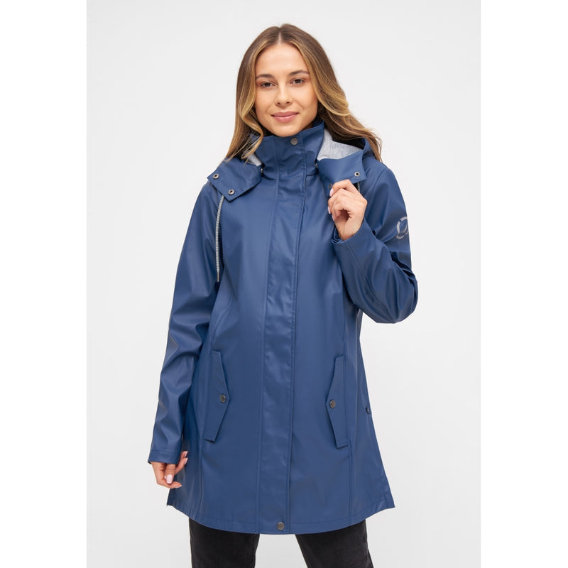 Sea Ranch Brooke Solid Raincoat Jackets and Coats 4187 Insignia Blue