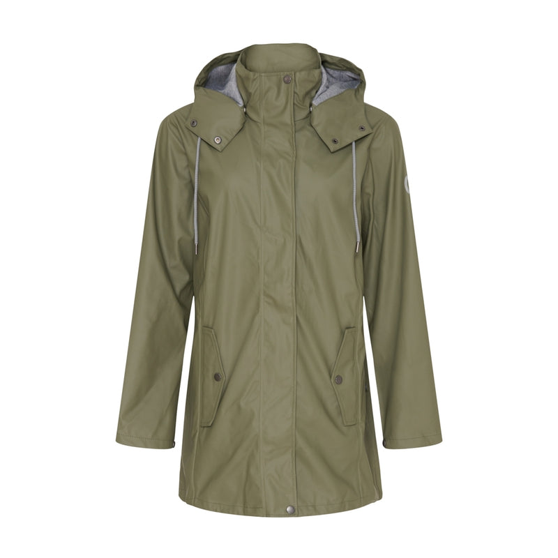 Sea Ranch Brooke Solid Raincoat Jackets and Coats 5020 Army Green