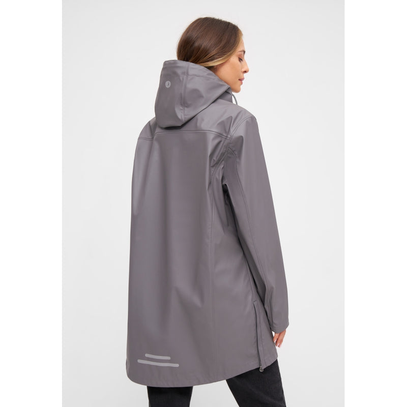 Sea Ranch Brooke Solid Raincoat Jackets and Coats 9037 Concrete