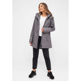 Sea Ranch Brooke Solid Raincoat Jackets and Coats 9037 Concrete