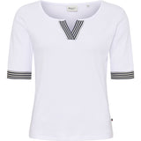 Redgreen Women Cait T-shirt Short Sleeve Tee 010 White