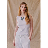 Redgreen Women Cane Top Short Sleeve Tee 010 White