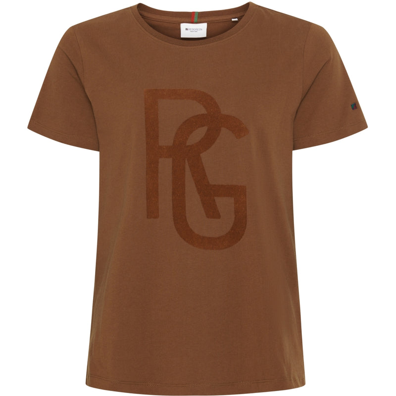 Redgreen Women Carla SS T-shirt Short Sleeve Tee 326 Light Brown