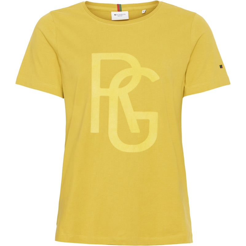 Redgreen Women Carla SS T-shirt Short Sleeve Tee 337 Mid Yellow