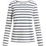 Redgreen Women Catalina long sleeve T-shirt Long Sleeve Tee 120 Off White Stripe